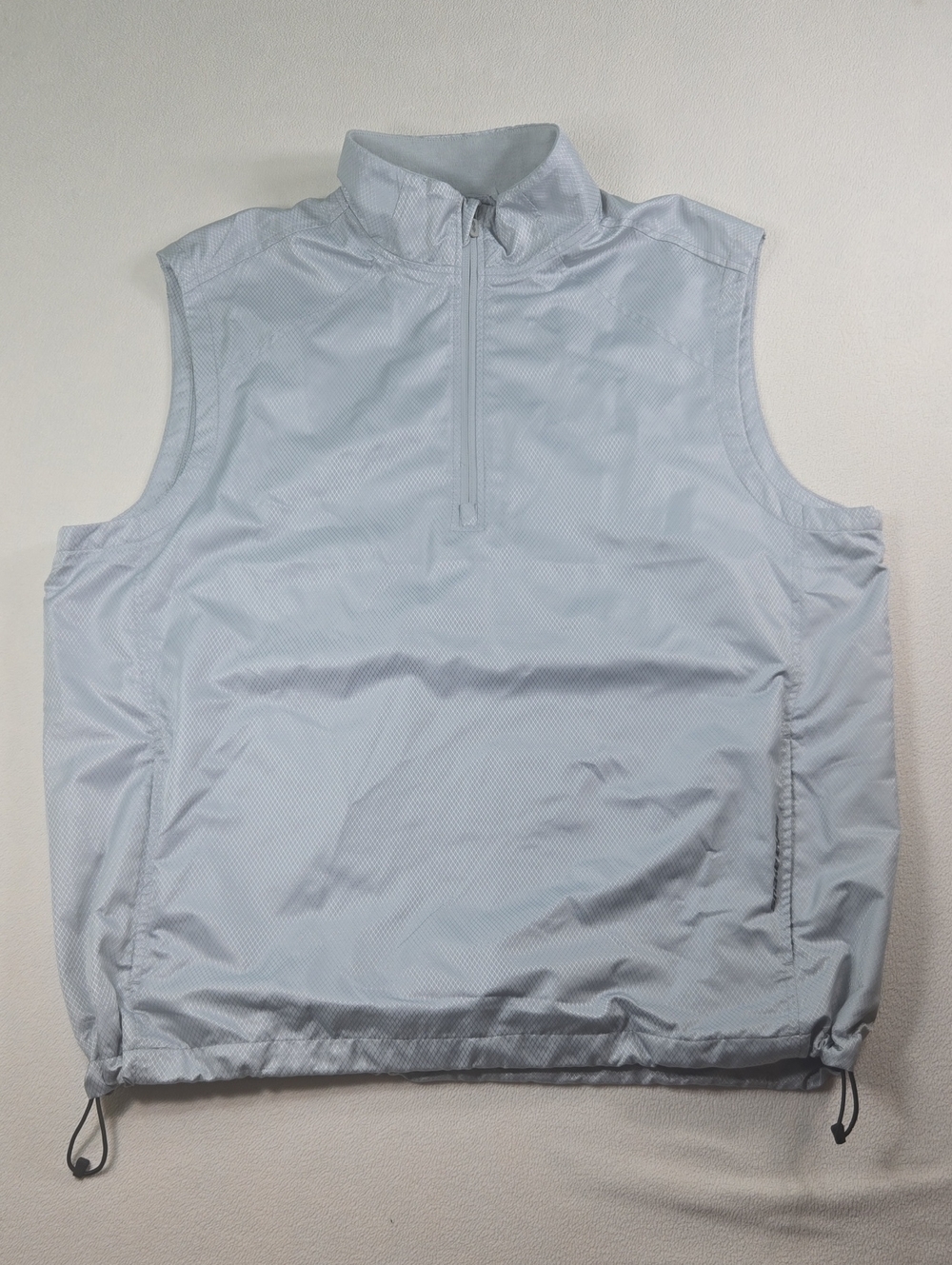 Men's Light Blue Sleeveless Windbreaker Vest Golf/Hike/Pickle Ball